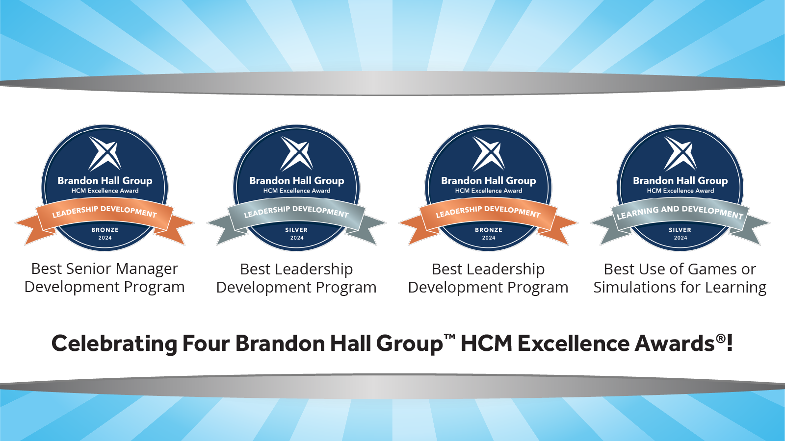 Celebrating four Brandon Hall Group™ HCM Excellence Awards®