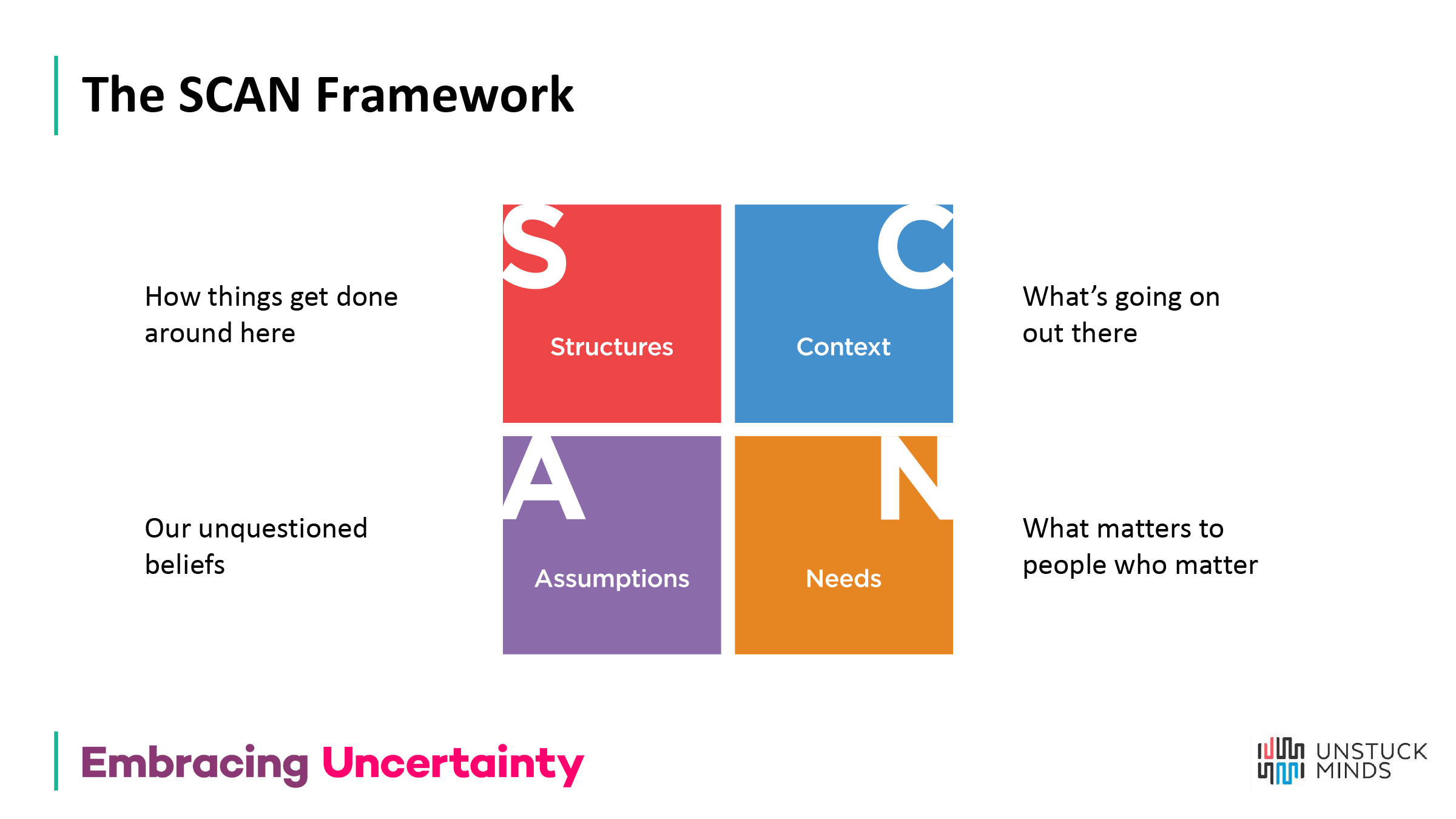 SCAN framework for leadership development